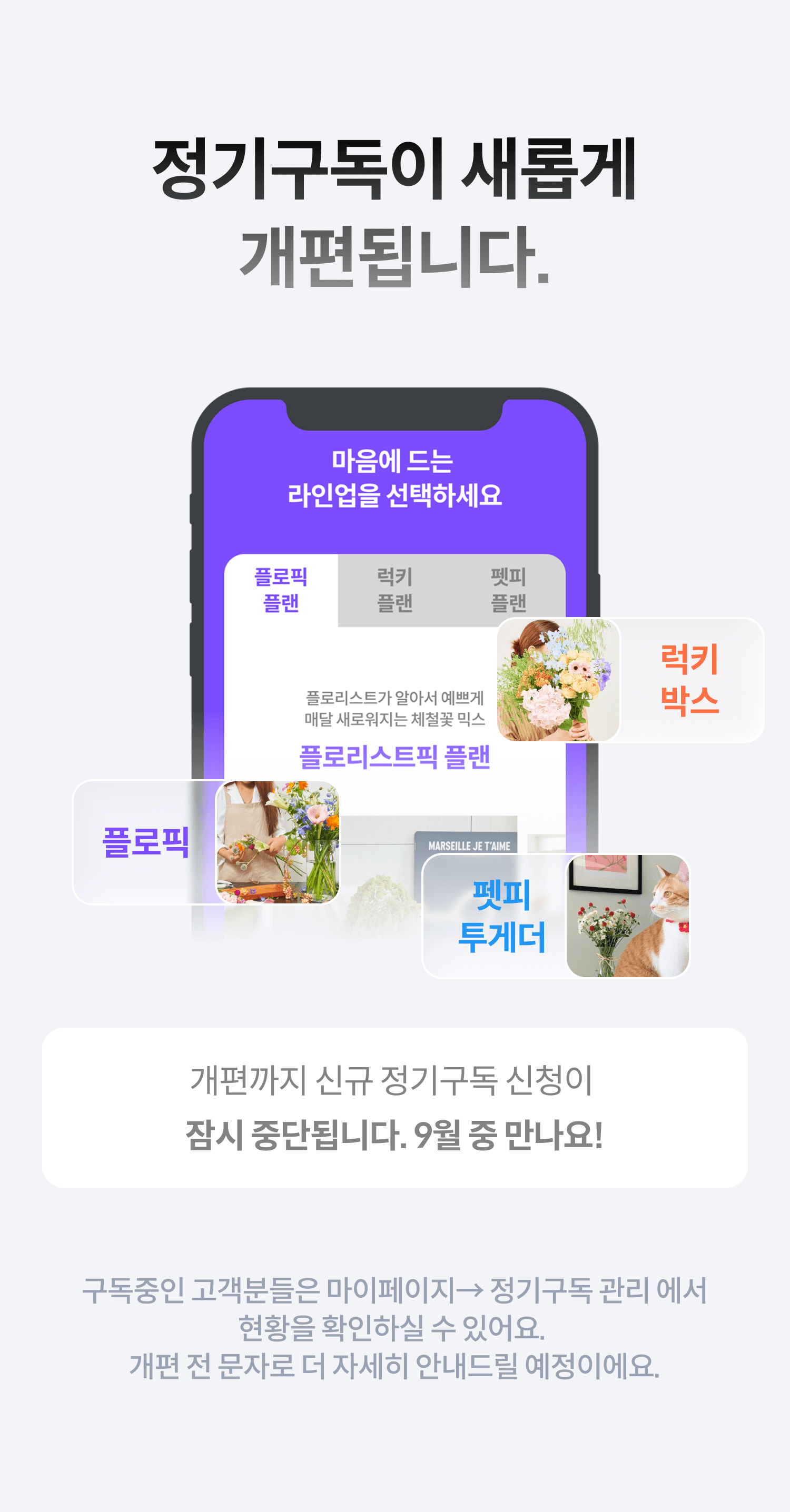 정기구독 리뉴얼